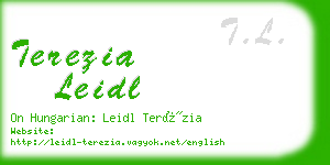 terezia leidl business card